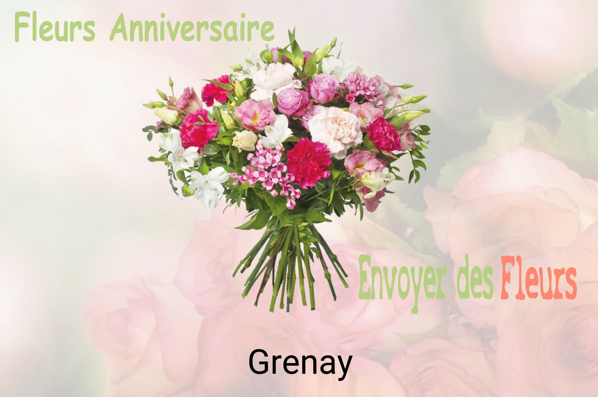 Bouquet de fleurs d’anniversaire livré à Grenay
